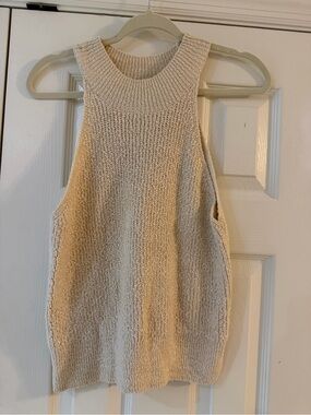 Gentle Fawn Cream Ribbed Sleeveless Crew Tank